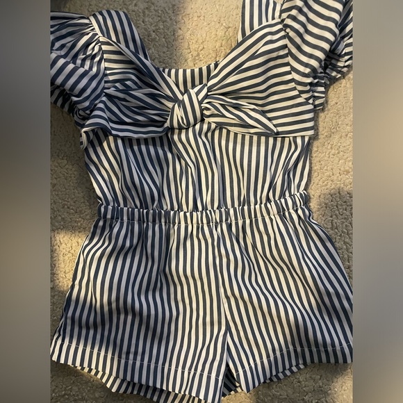 Habitual Other - Habitual 2t girls summer romper white and blue